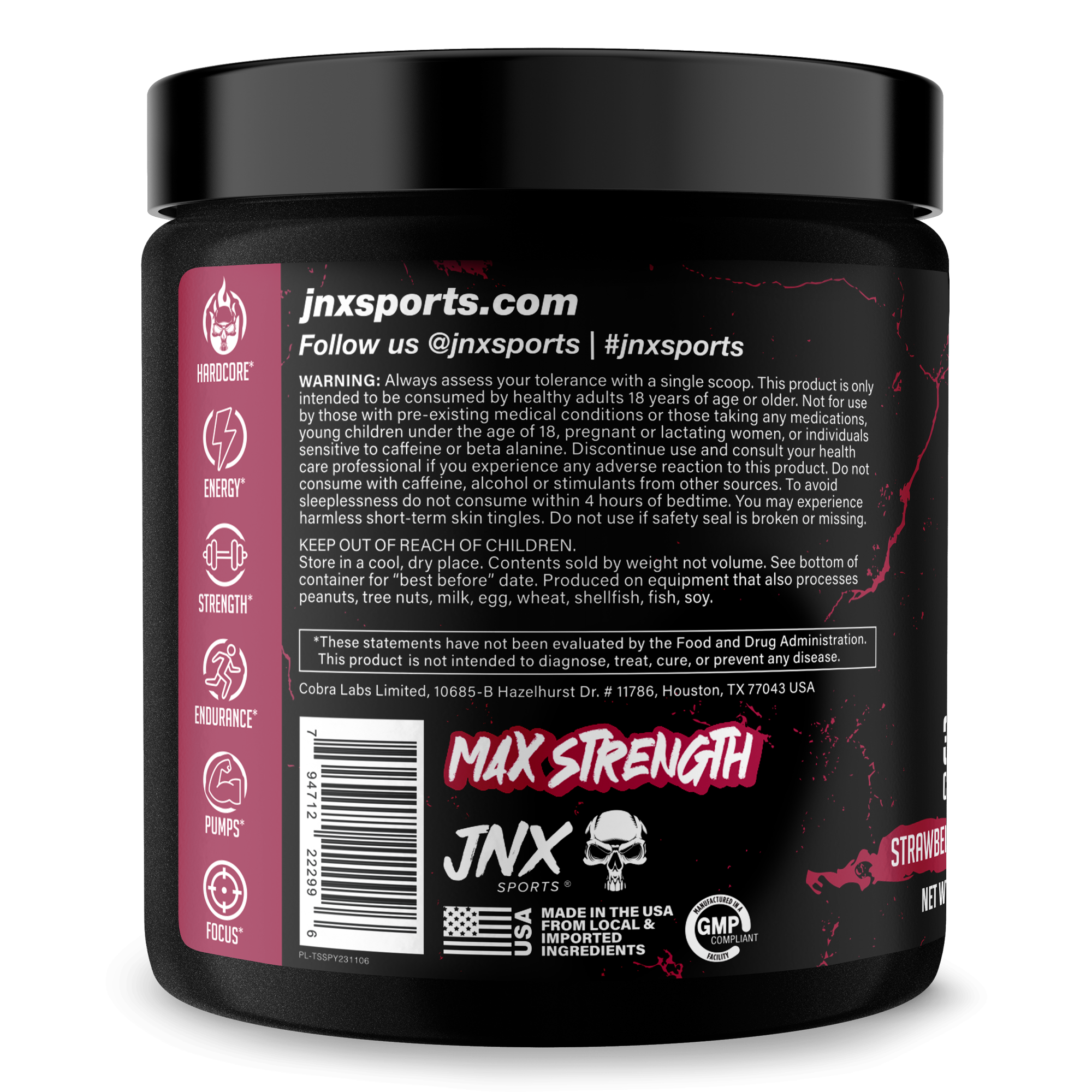 The Shadow Pre Workout Energy Focus Strength Performance Supplement