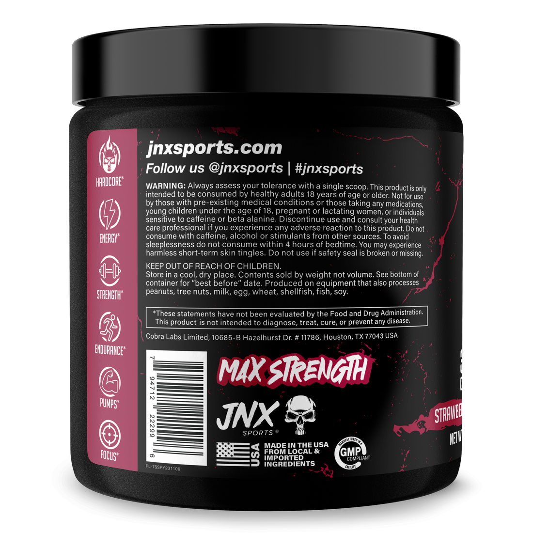 The Shadow Pre Workout Energy Focus Strength Performance Supplement