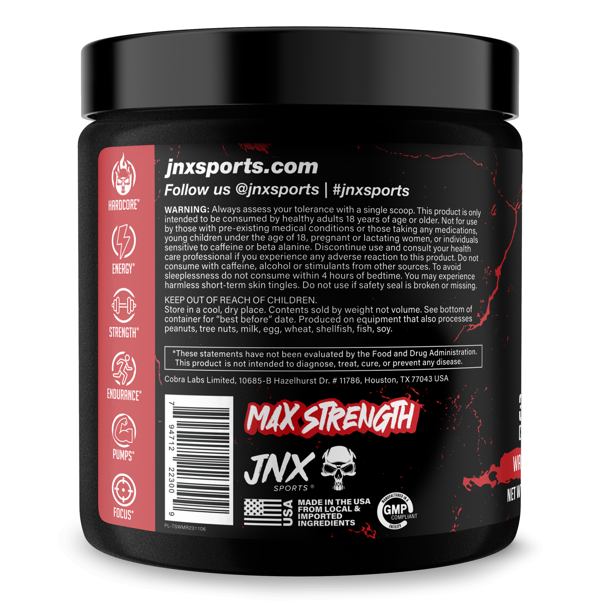 The Shadow Pre Workout Energy Focus Strength Performance Supplement