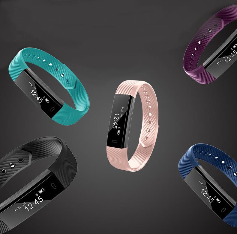 Slim Activity Tracker Smart Watch Fitness Monitor Unisex Wearable