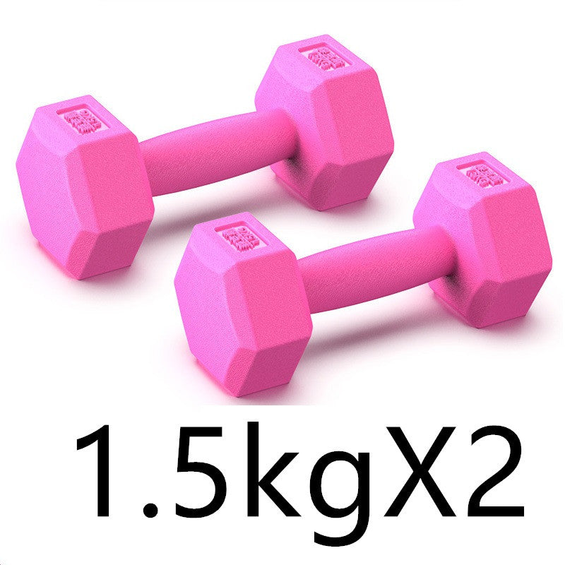Rubberized Dumbbells Home Gym Arm Strength Training Weights