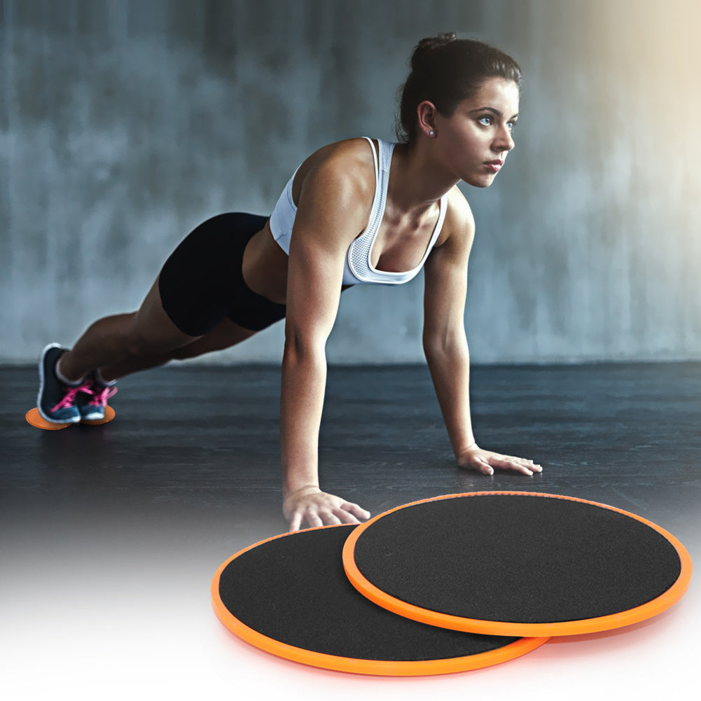 Abdominal Core Sliding Discs Exercise Fitness Training Glide Pads
