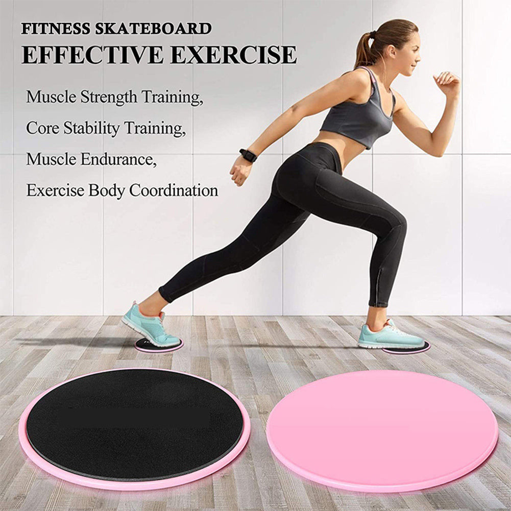 Abdominal Core Sliding Discs Exercise Fitness Training Glide Pads
