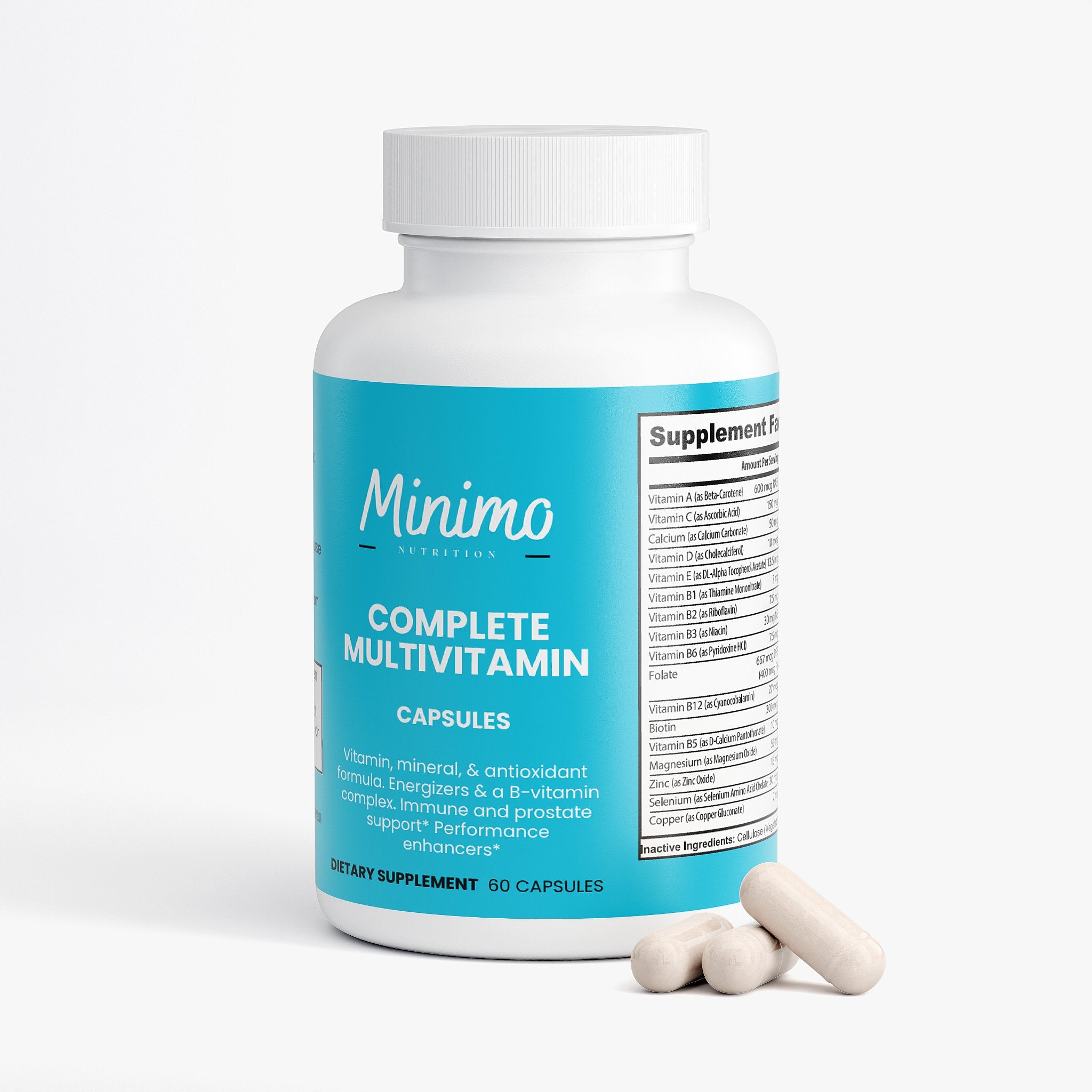 Complete Multivitamin Immunity Boost 60ct Daily Health Support Supplement