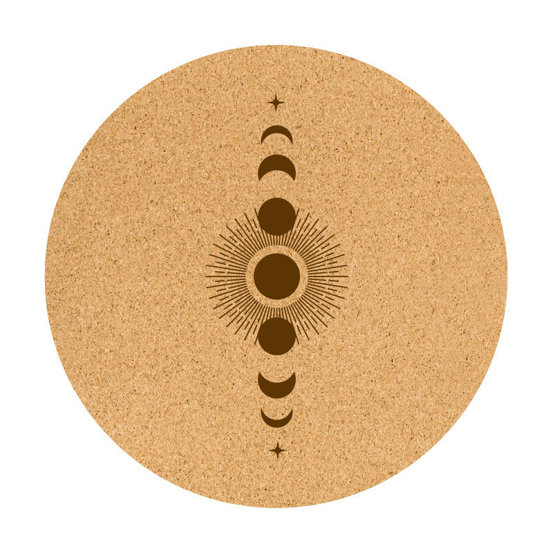Cork Natural Rubber Meditation Mat Non Slip Eco Friendly Yoga
