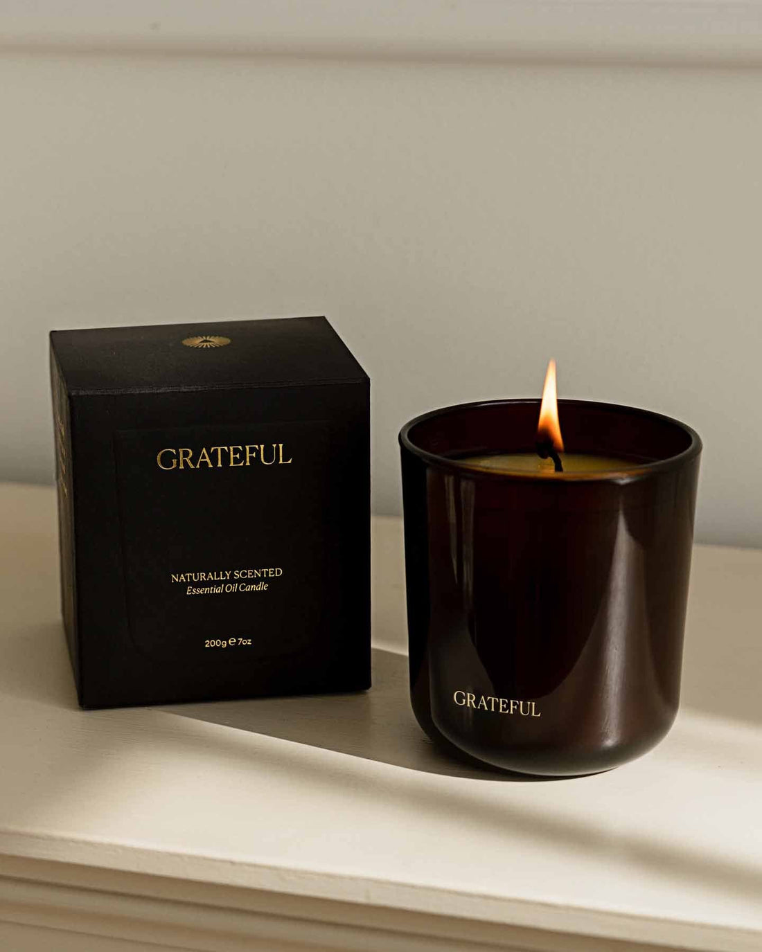 Grateful Pure Essential Oil Candle Aromatherapy Scented Relaxation Candle