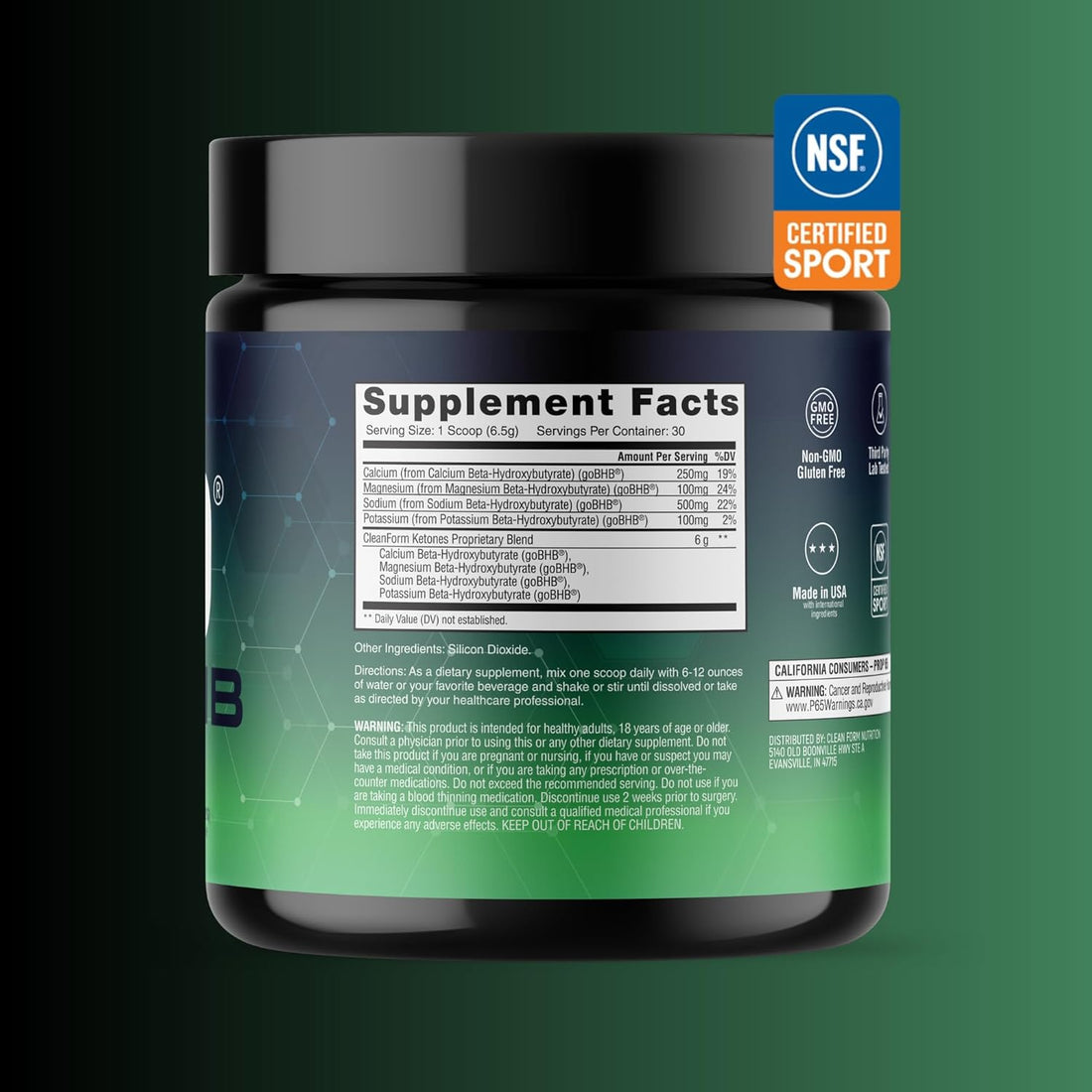 Exogenous Ketone Supplement Energy Ketosis Support Performance Fuel