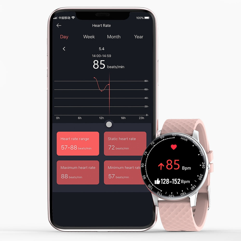 Smart Watch Men Women Fitness Tracker Heart Rate Blood Pressure Monitor