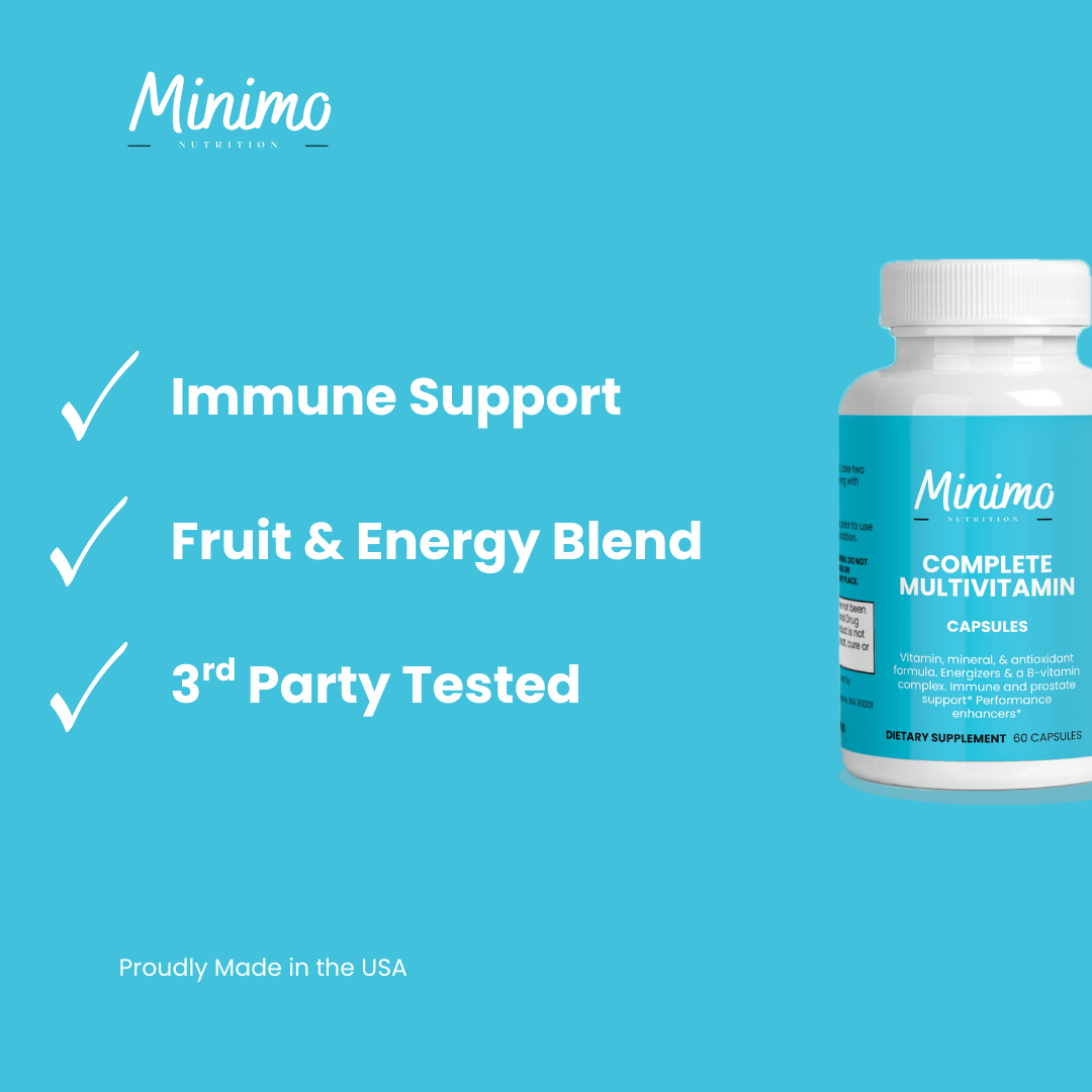 Complete Multivitamin Immunity Boost 60ct Daily Health Support Supplement