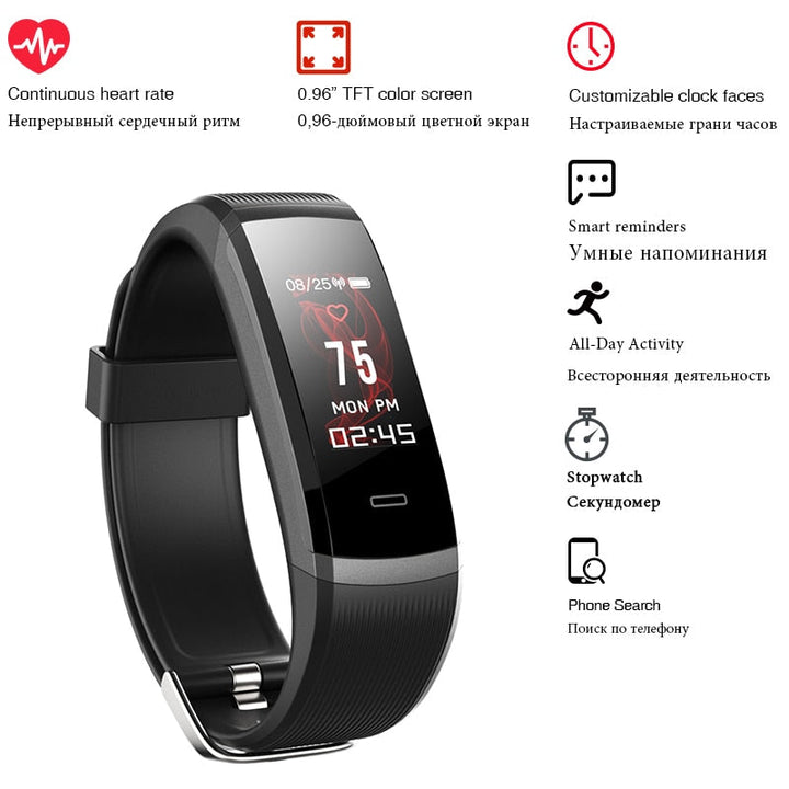 Sport Smart Watch Waterproof Color Screen Fitness Tracker Monitor