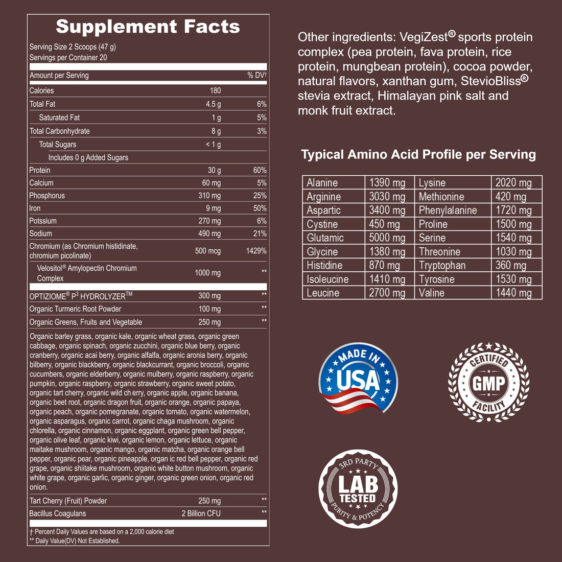 Plant Based Sport Protein Powder Vegan Fitness Muscle Recovery Drink