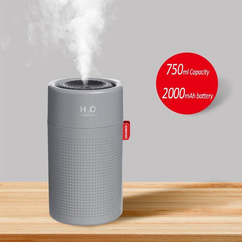 Wireless Air Humidifier USB Portable Aroma Diffuser 2000mAh Rechargeable