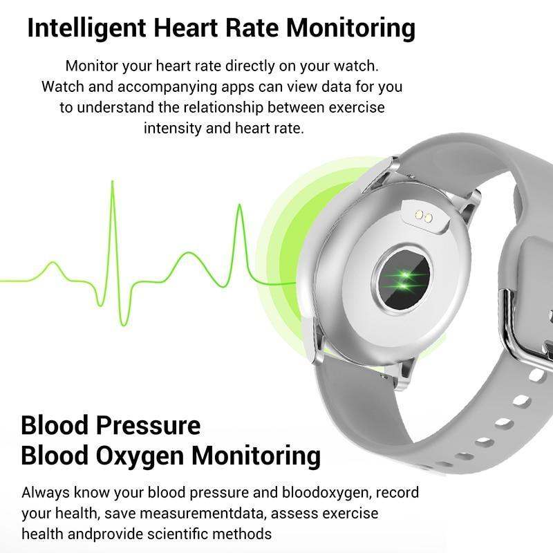 Unisex Luxury Smart Watch 1.3” Color Screen Heart Rate Monitor