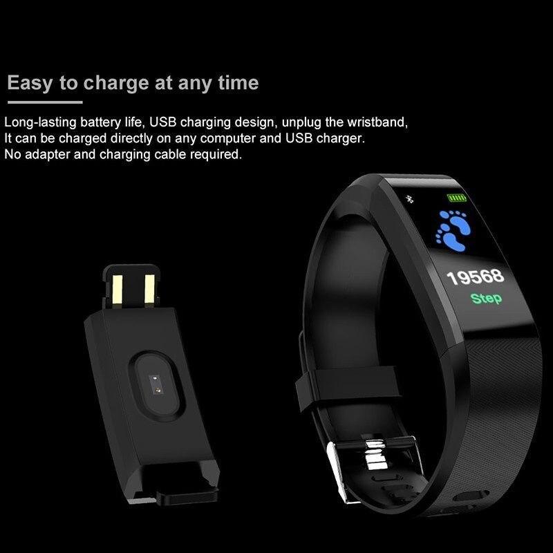 Smart Watch Men Women Heart Rate Blood Pressure Fitness Tracker