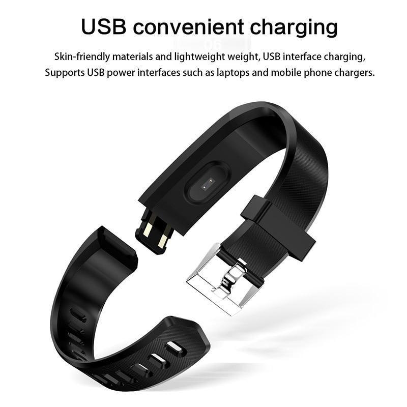 Smart Watch Men Women Heart Rate Blood Pressure Fitness Tracker