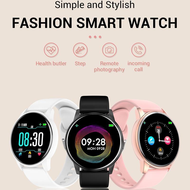 Unisex Luxury Smart Watch 1.3” Color Screen Heart Rate Monitor