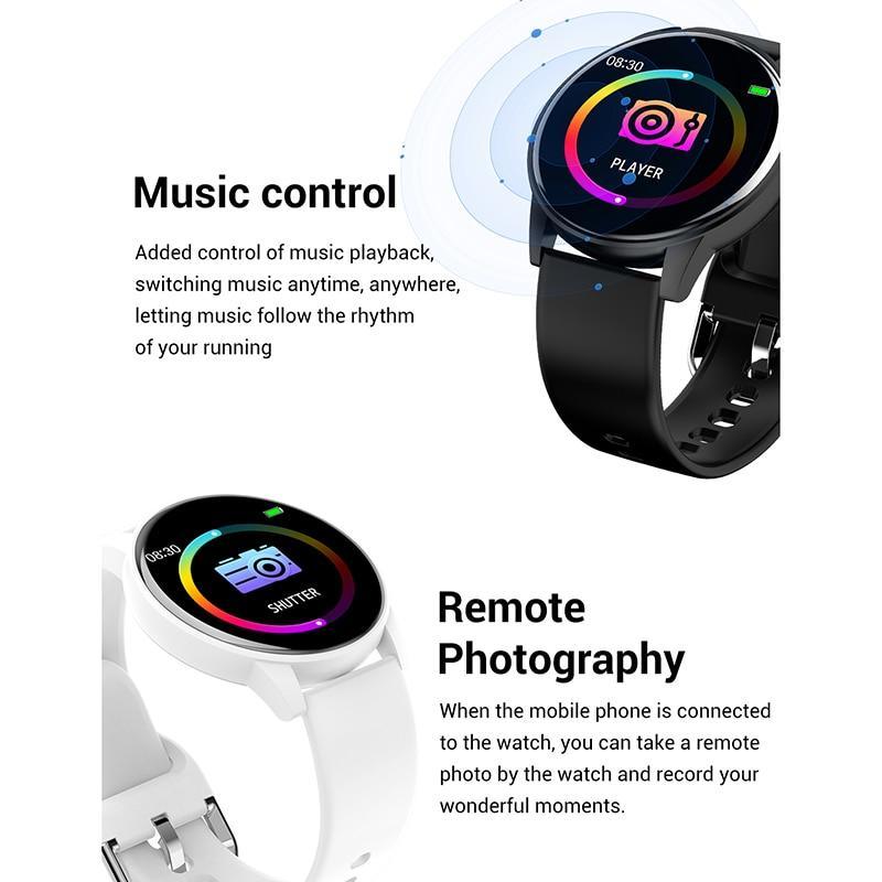 Unisex Luxury Smart Watch 1.3” Color Screen Heart Rate Monitor