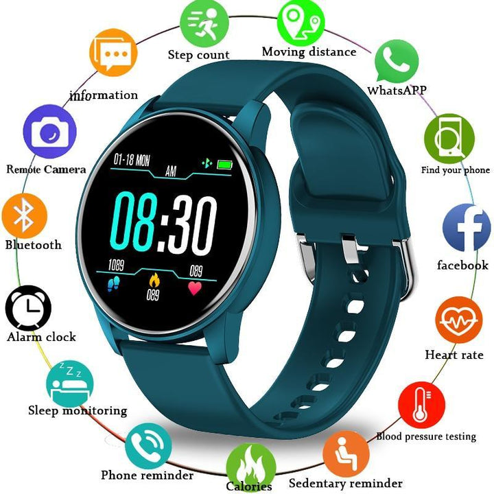 Unisex Luxury Smart Watch 1.3” Color Screen Heart Rate Monitor