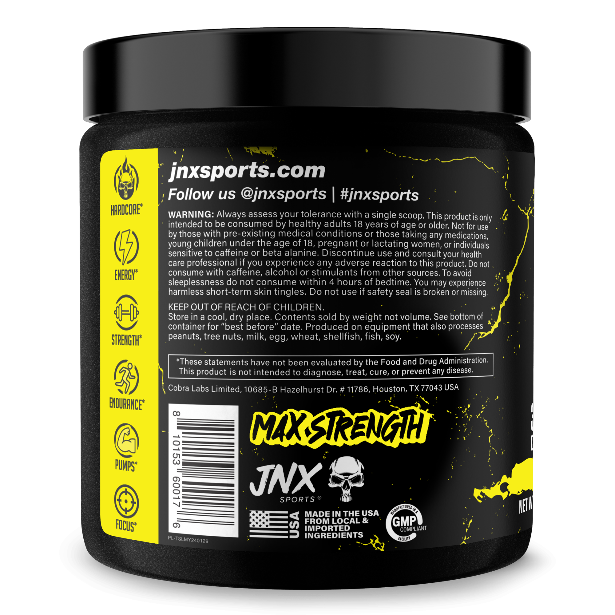 The Shadow Pre Workout Energy Focus Strength Performance Supplement