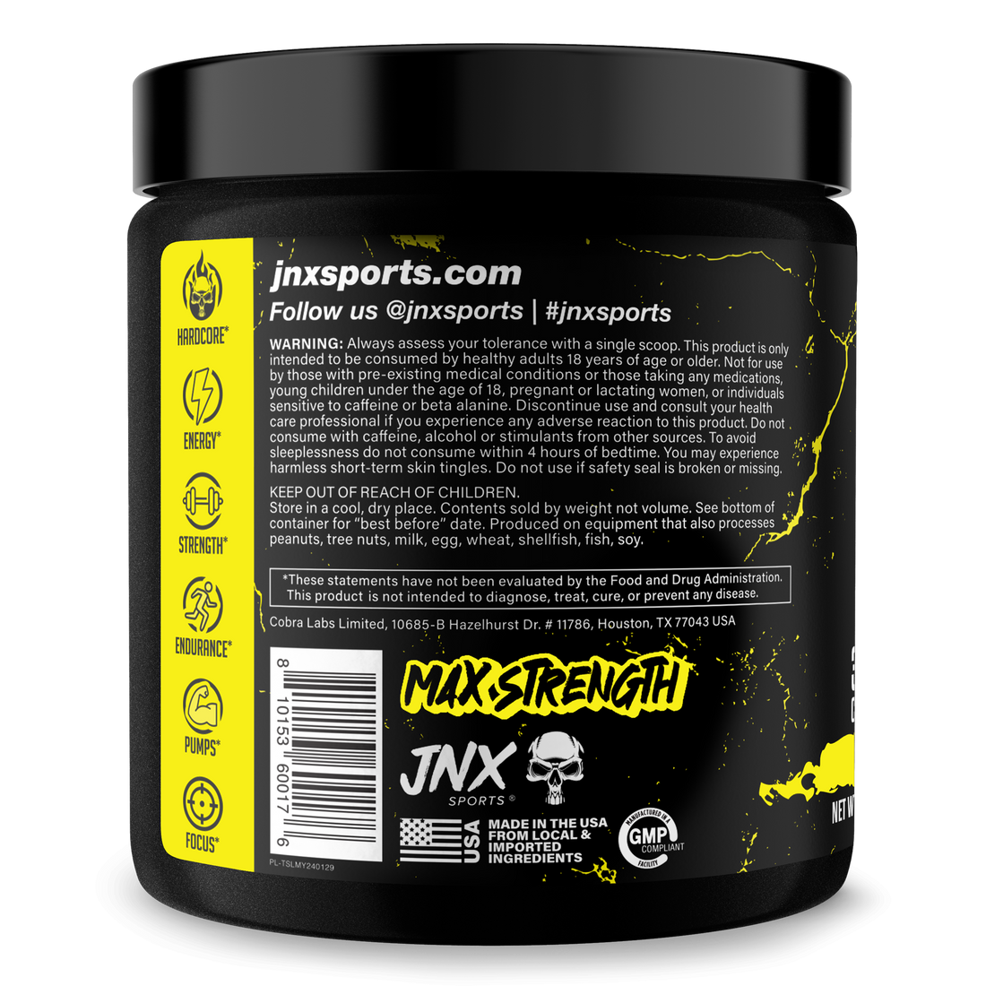 The Shadow Pre Workout Energy Focus Strength Performance Supplement