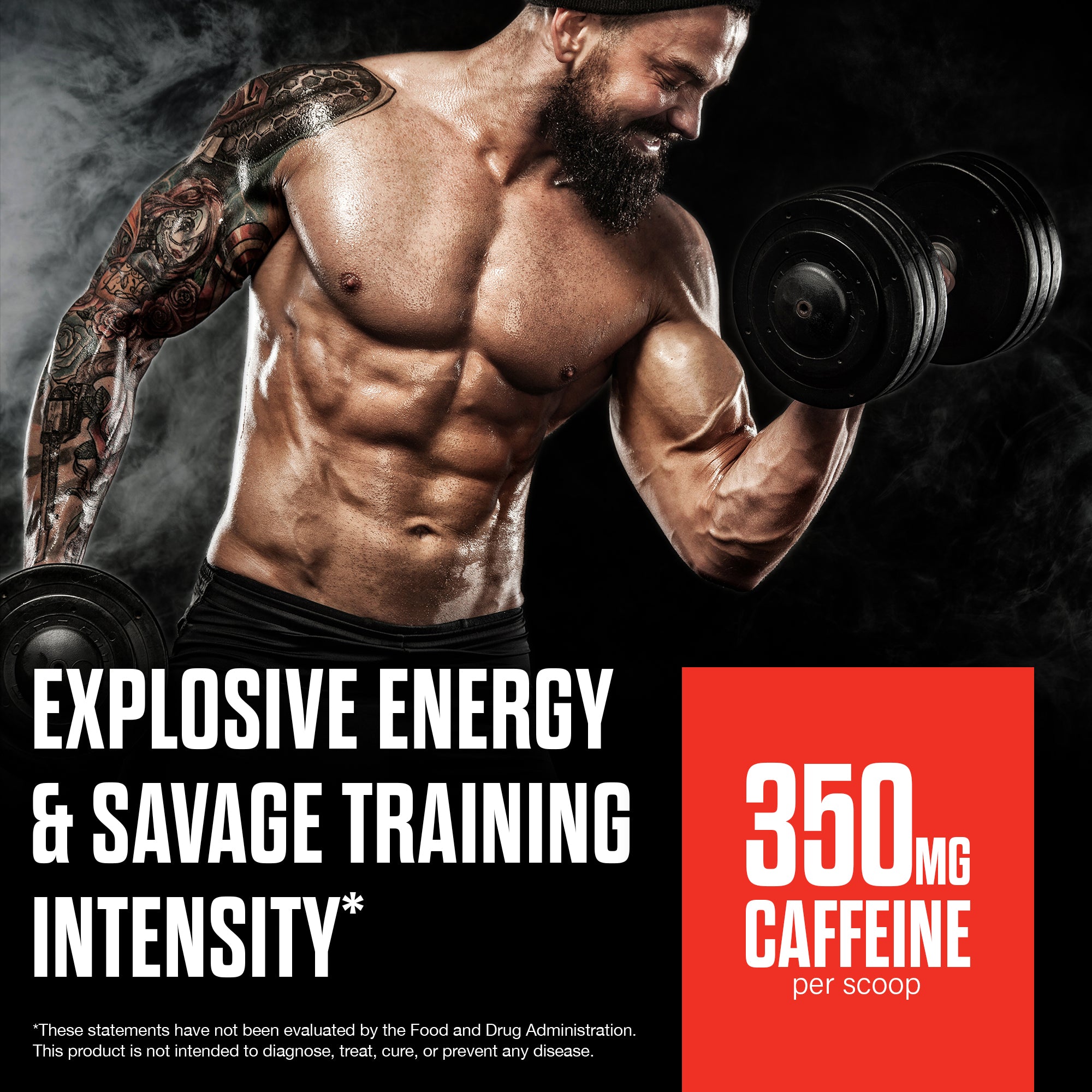 The Shadow Pre Workout Energy Focus Strength Performance Supplement