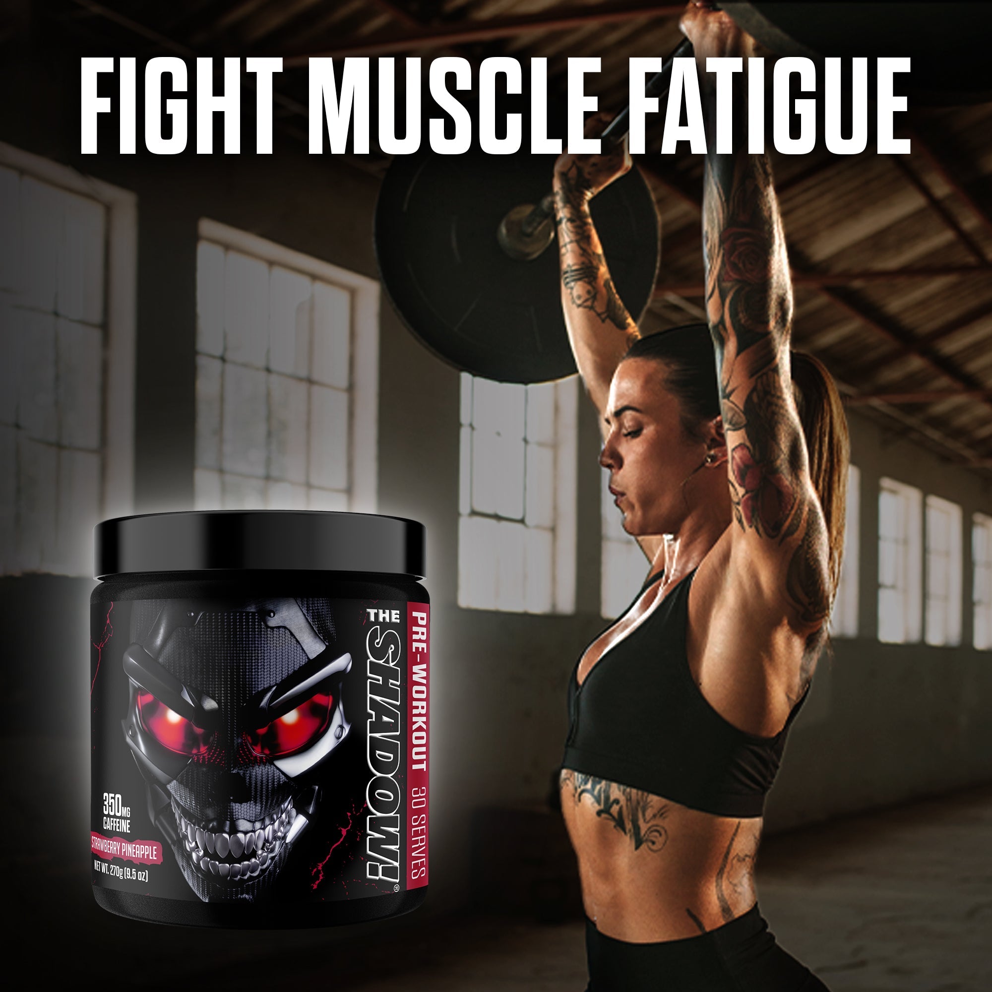 The Shadow Pre Workout Energy Focus Strength Performance Supplement