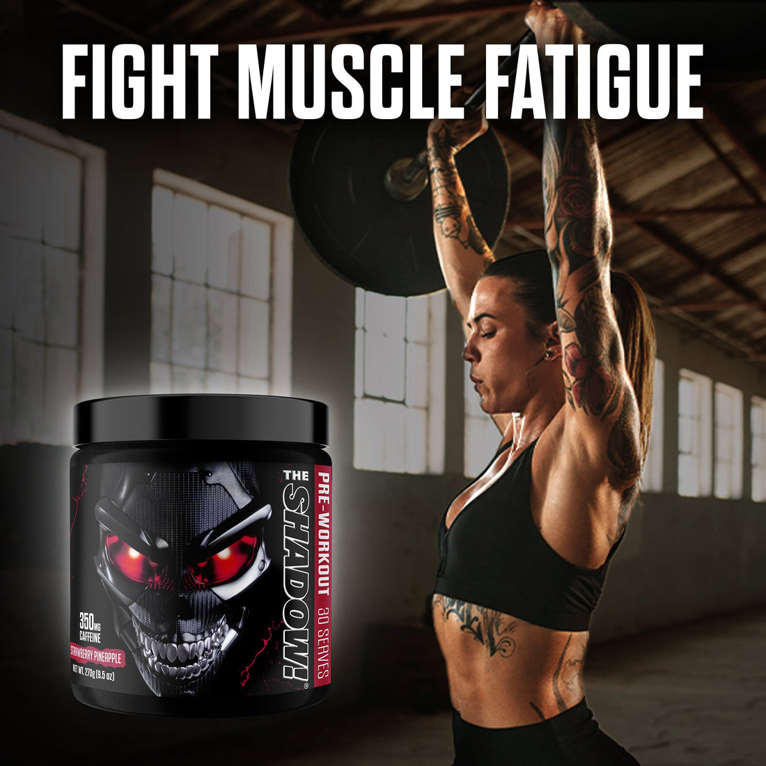 The Shadow Pre Workout Energy Focus Strength Performance Supplement