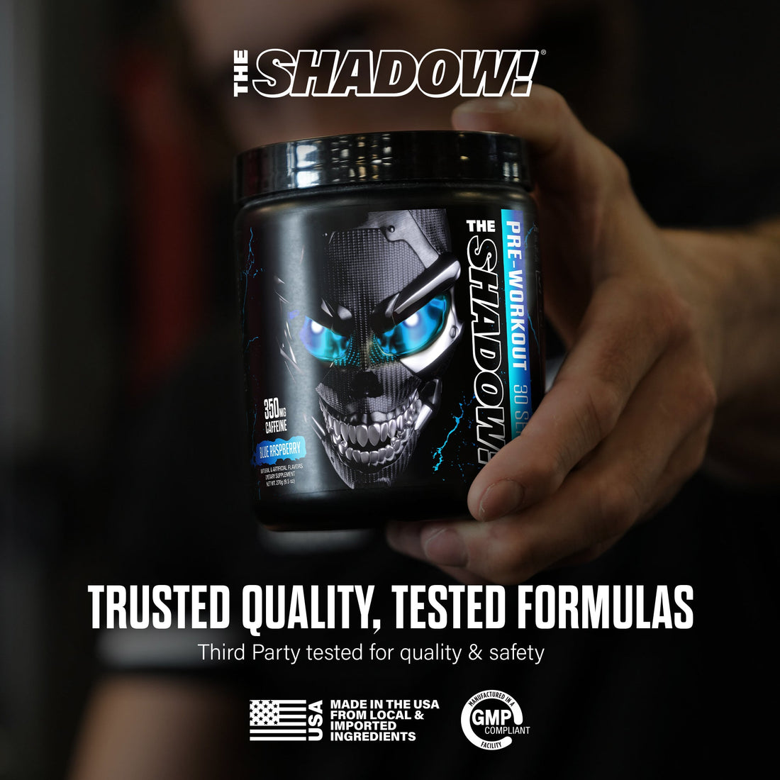 The Shadow Pre Workout Energy Focus Strength Performance Supplement