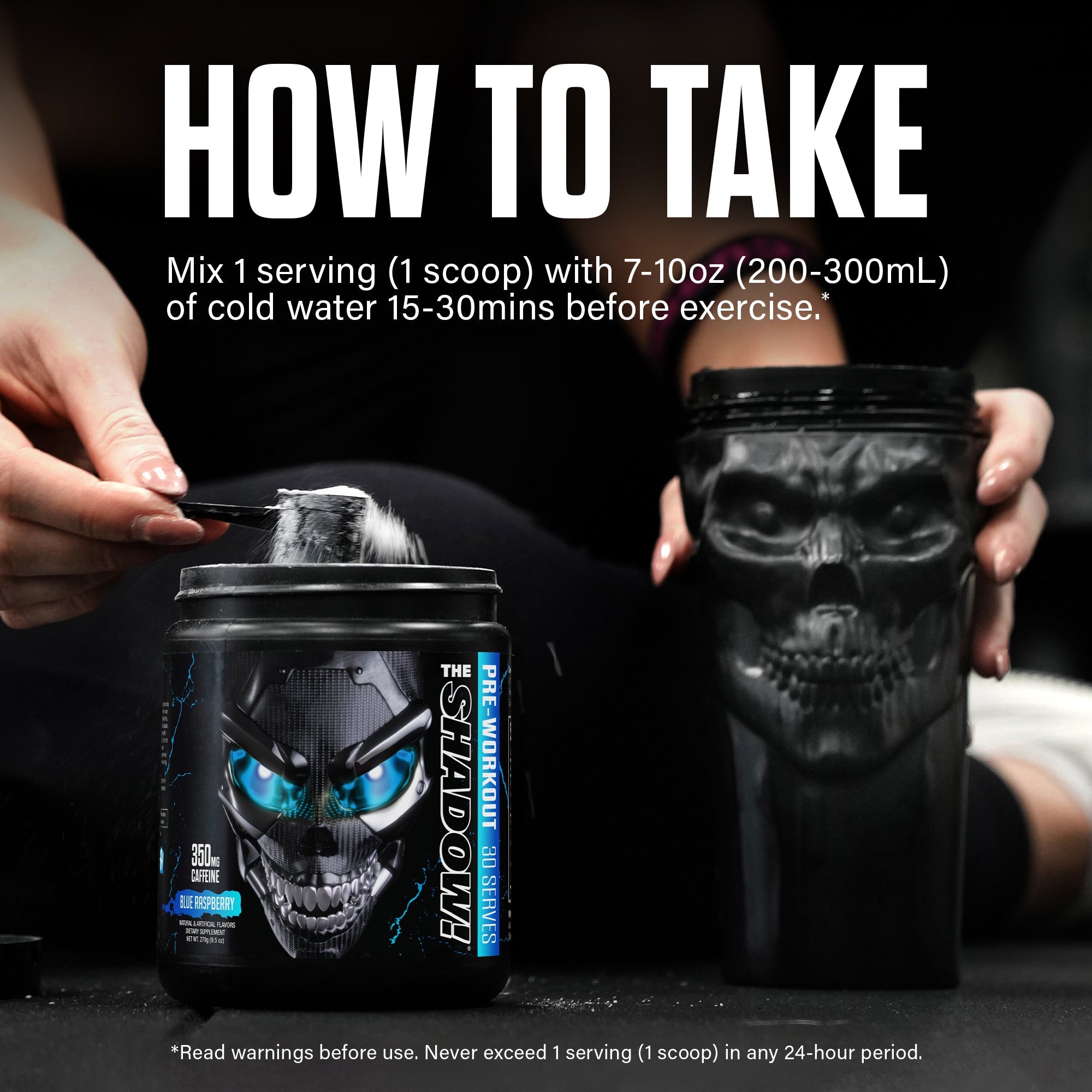 The Shadow Pre Workout Energy Focus Strength Performance Supplement