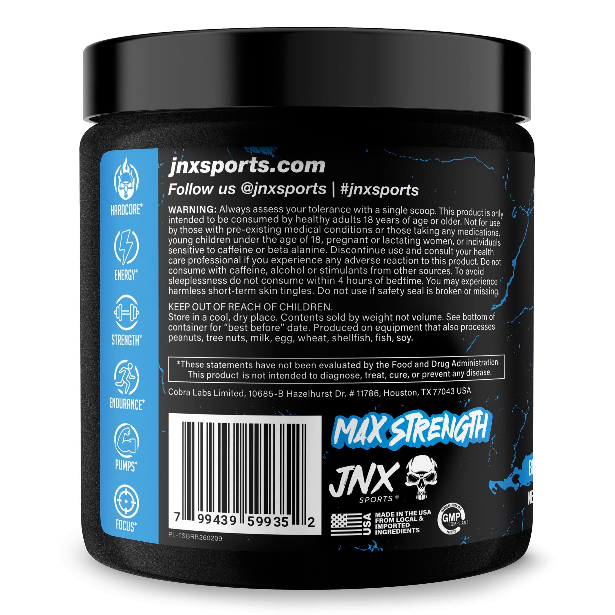 The Shadow Pre Workout Energy Focus Strength Performance Supplement