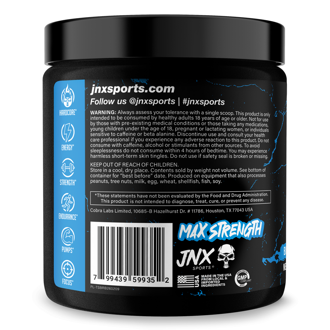 The Shadow Pre Workout Energy Focus Strength Performance Supplement