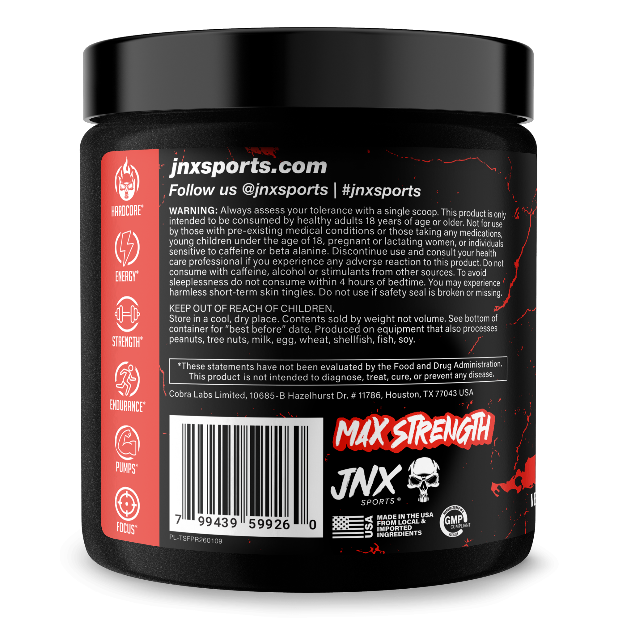 The Shadow Pre Workout Energy Focus Strength Performance Supplement