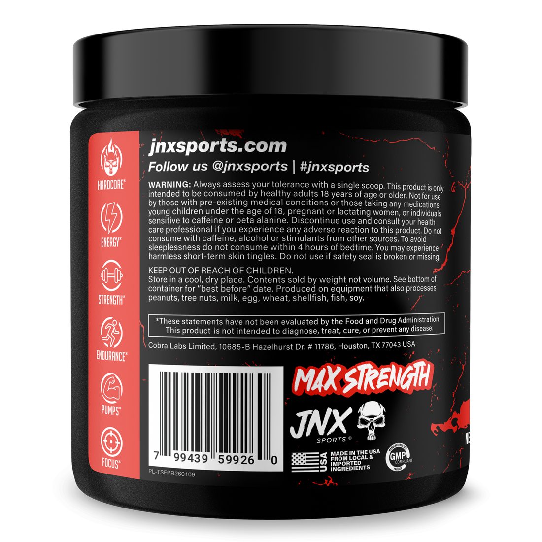 The Shadow Pre Workout Energy Focus Strength Performance Supplement