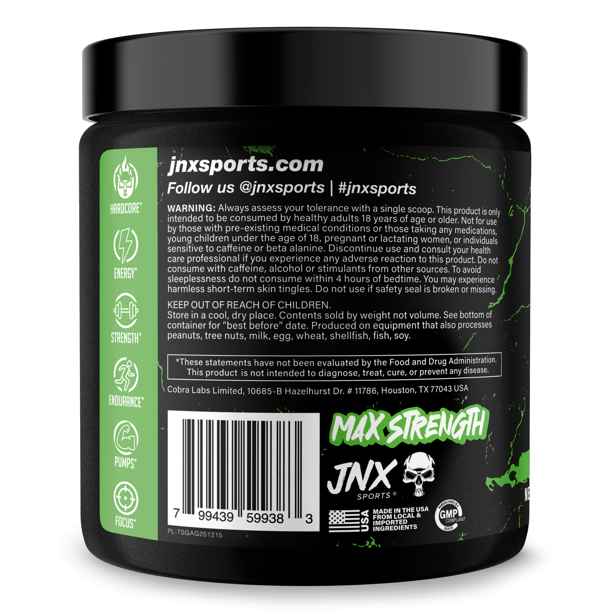 The Shadow Pre Workout Energy Focus Strength Performance Supplement
