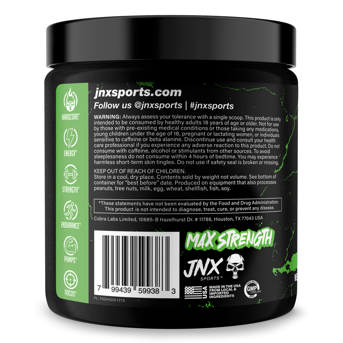 The Shadow Pre Workout Energy Focus Strength Performance Supplement