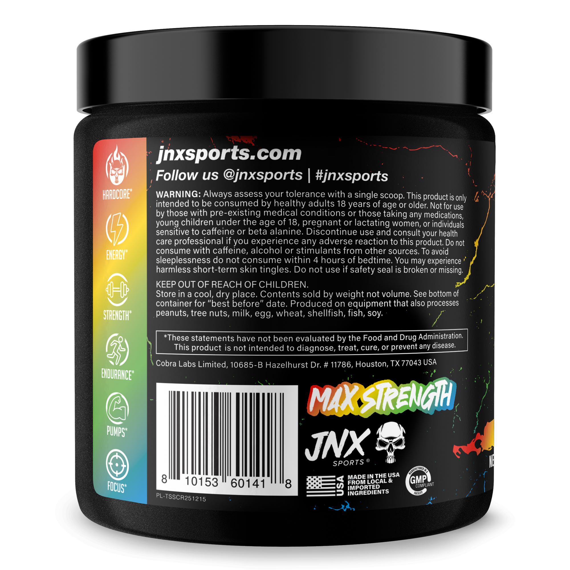The Shadow Pre Workout Energy Focus Strength Performance Supplement