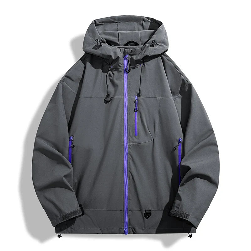 LNGXO Men Women Waterproof Hiking Jacket Trekking Camping Mountaineering Windbreaker Unisex Outdoor Sport Windproof Rain Coat