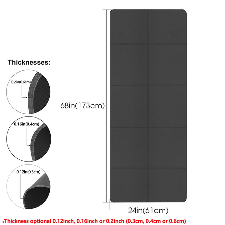 Foldable Eco Friendly EVA Yoga Mat Travel Fitness Exercise Mat