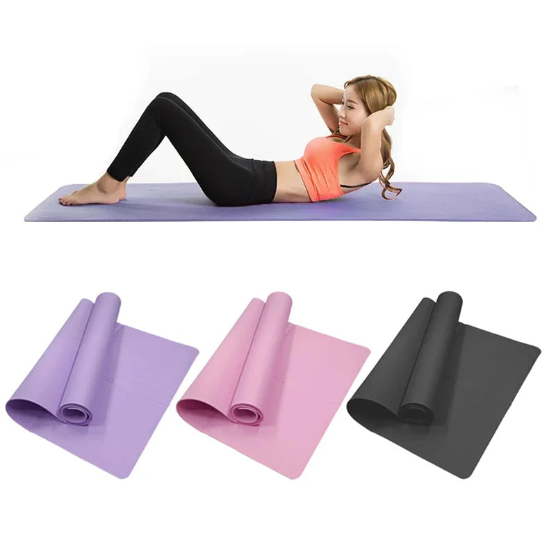 Yoga Mat Anti Slip Pilates Fitness Exercise Floor Mat