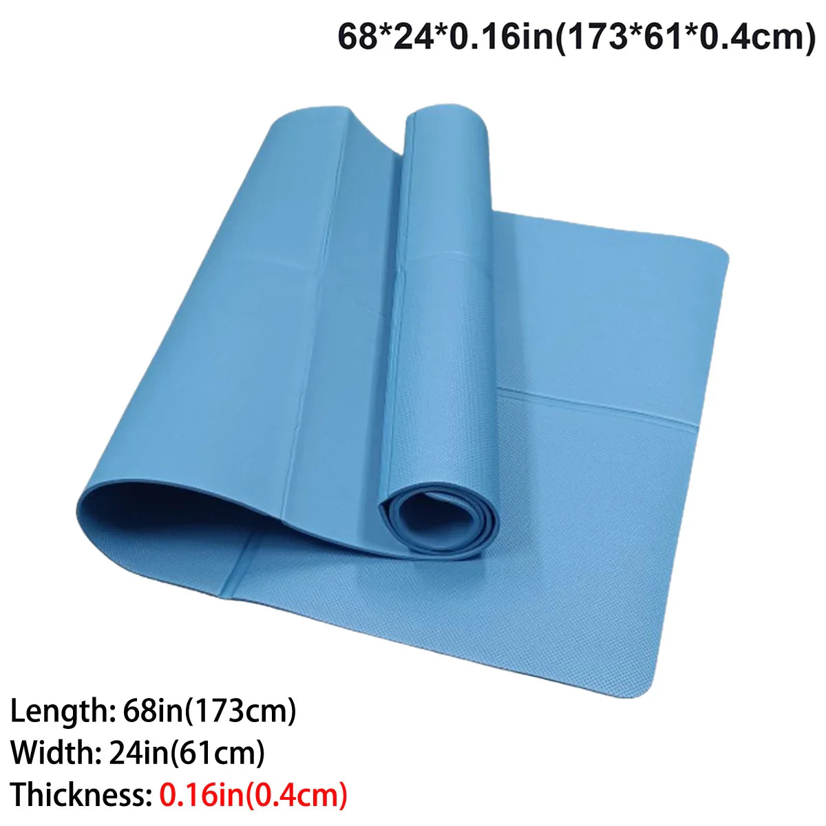 Foldable Eco Friendly EVA Yoga Mat Travel Fitness Exercise Mat