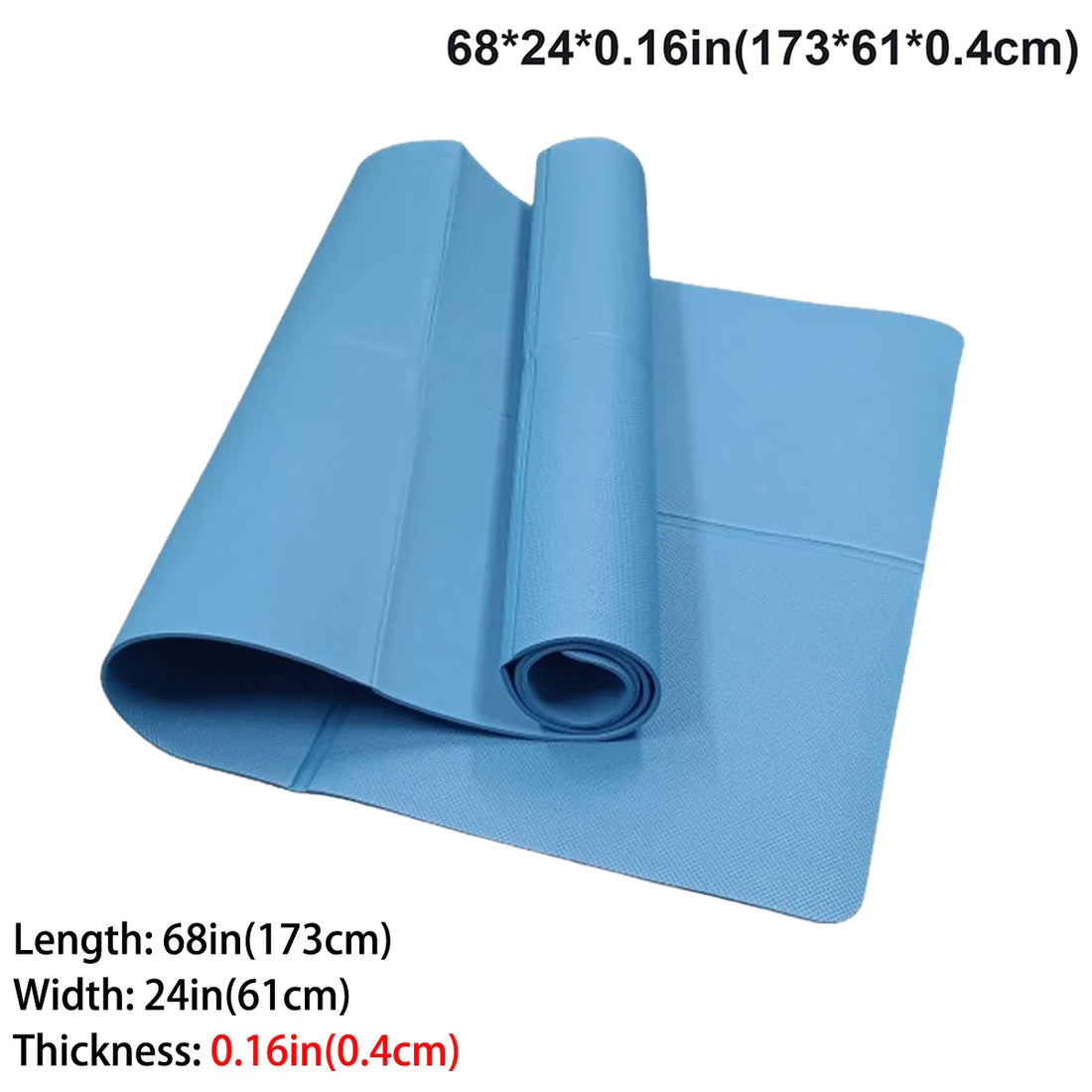 Foldable Eco Friendly EVA Yoga Mat Travel Fitness Exercise Mat