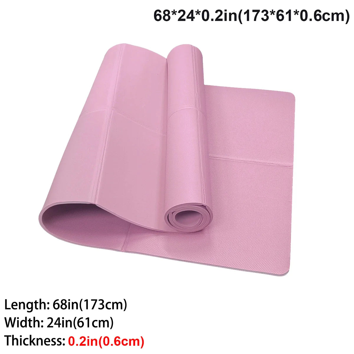 Foldable Eco Friendly EVA Yoga Mat Travel Fitness Exercise Mat