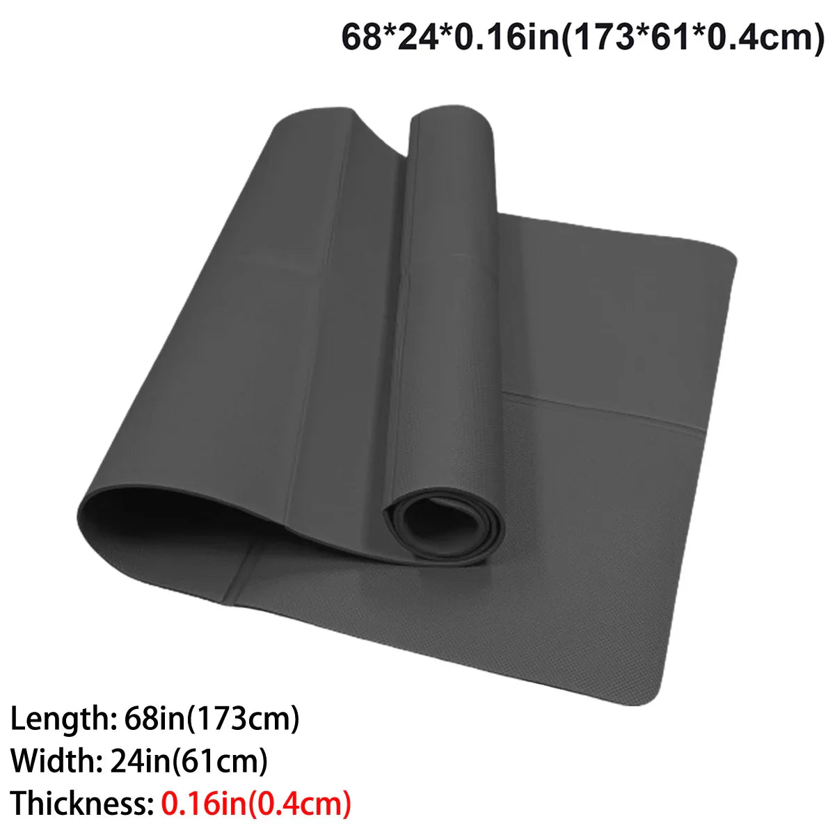 Foldable Eco Friendly EVA Yoga Mat Travel Fitness Exercise Mat
