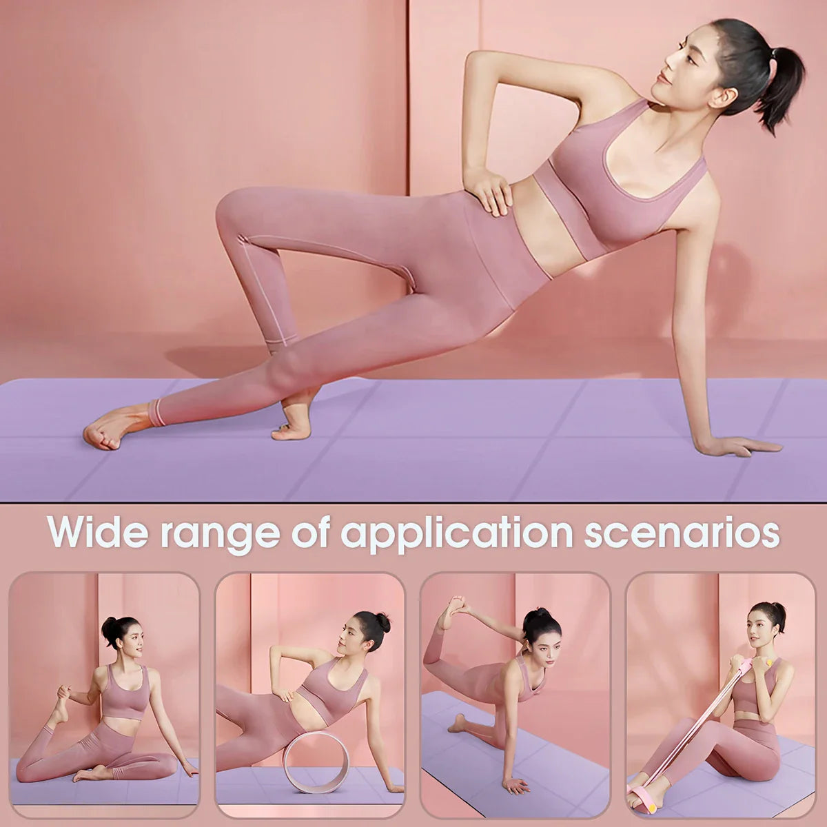 Foldable Eco Friendly EVA Yoga Mat Travel Fitness Exercise Mat