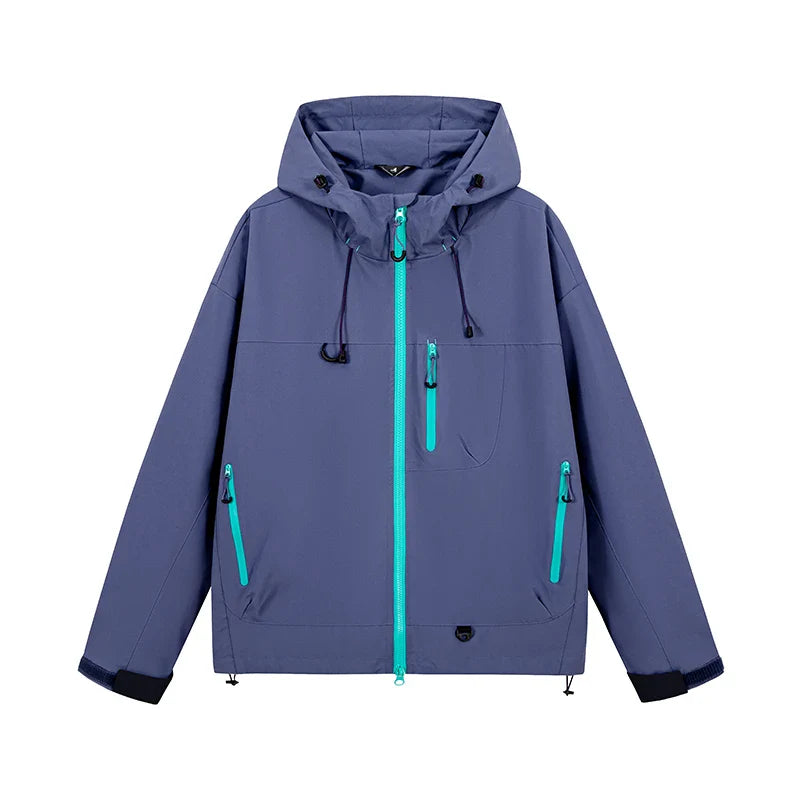 Autumn Sports Jacket Waterproof Windproof Jacket Men Women Outdoor Sports Hiking Running Mountaineering Hooded Casual Sport Coat