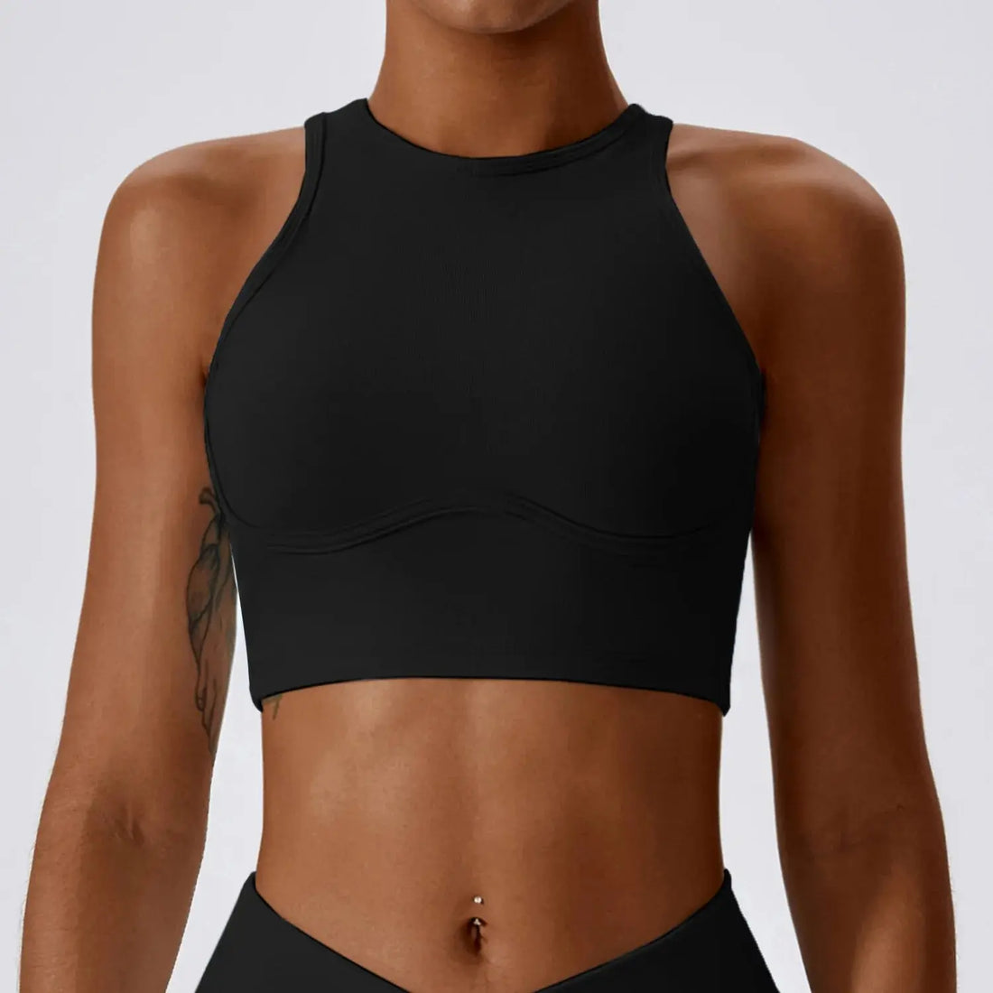 Women’s Gathered Push Up Fitness Top Sports Workout Activewear