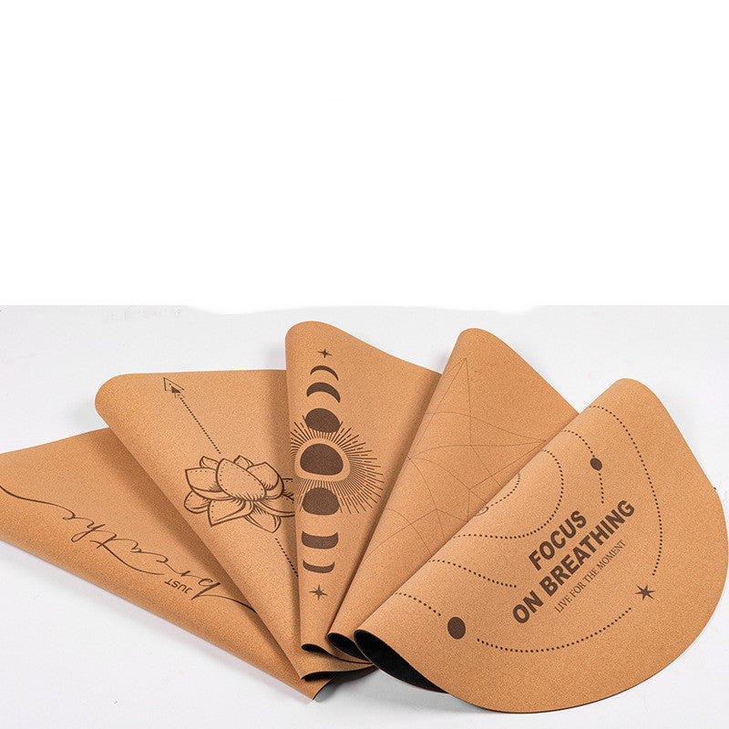 Cork Natural Rubber Meditation Mat Non Slip Eco Friendly Yoga