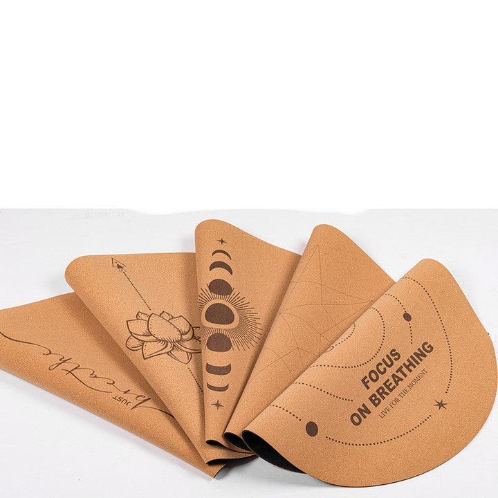 Cork Natural Rubber Meditation Mat Non Slip Eco Friendly Yoga