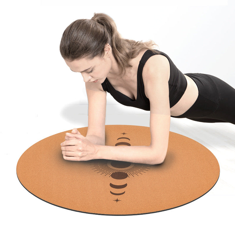 Cork Natural Rubber Meditation Mat Non Slip Eco Friendly Yoga