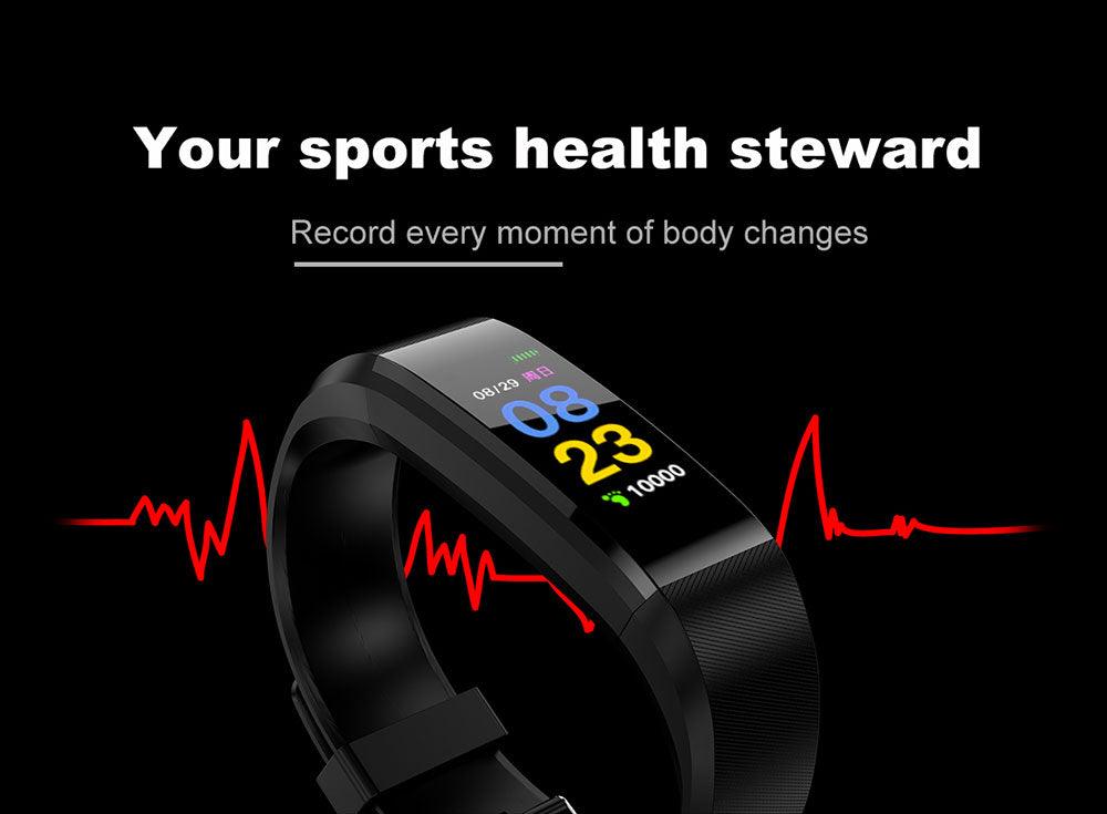 Kids Smart Sport Watch Fitness Tracker Heart Rate LED Watch
